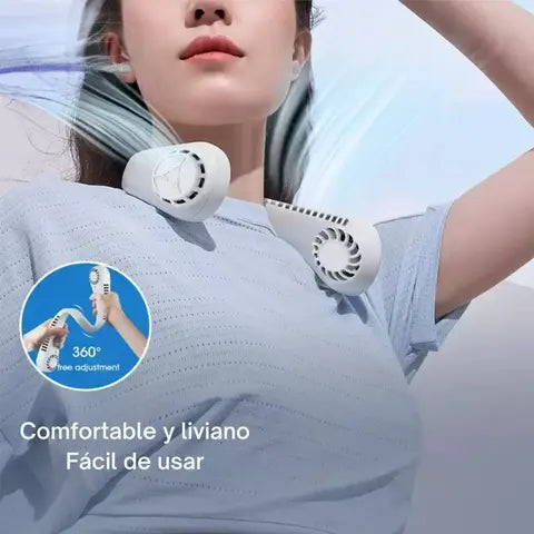 VENTILADOR DE CUELLO PORTATIL + ENVÍO GRATIS